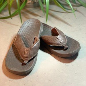 Brown Croc Flip Flops